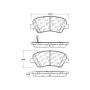 CENTRIC PARTS 301.15431 Centric Premium Ceramic Brake Pads with Shims and Hardware