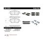 CENTRIC PARTS 301.15510 Centric Premium Ceramic Brake Pads with Shims and Hardware