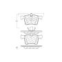 CENTRIC PARTS 301.15610 Centric Premium Ceramic Brake Pads with Shims and Hardware
