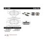 CENTRIC PARTS 301.15680 Centric Premium Ceramic Brake Pads with Shims and Hardware