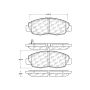 CENTRIC PARTS 301.15780 Centric Premium Ceramic Brake Pads with Shims and Hardware