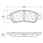 CENTRIC PARTS 301.15920 Centric Premium Ceramic Brake Pads with Shims and Hardware