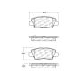 CENTRIC PARTS 301.15940 Centric Premium Ceramic Pads with Shims and  Hardware