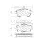 CENTRIC PARTS 301.16300 Centric Premium Ceramic Brake Pads with Shims and Hardware