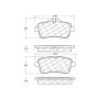 CENTRIC PARTS 301.16301 Centric Premium Ceramic Brake Pads with Shims and Hardware