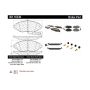 CENTRIC PARTS 301.16330 Centric Premium Ceramic Brake Pads with Shims and Hardware