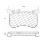 CENTRIC PARTS 301.16340 Centric Premium Ceramic Brake Pads with Shims and Hardware