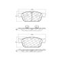 CENTRIC PARTS 301.16361 Centric Premium Ceramic Brake Pads with Shims