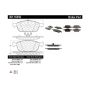 CENTRIC PARTS 301.16450 Centric Premium Ceramic Brake Pads with Shims and Hardware