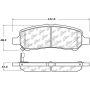 CENTRIC PARTS 301.16470 Centric Premium Ceramic Brake Pads with Shims and Hardware