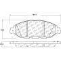 CENTRIC PARTS 301.16490 Centric Premium Ceramic Brake Pads with Shims and Hardware