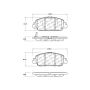 CENTRIC PARTS 301.16540 Centric Premium Ceramic Brake Pads with Shims and Hardware