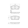 CENTRIC PARTS 301.16580 Centric Premium Ceramic Brake Pads with Shims and Hardware