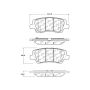 CENTRIC PARTS 301.16590 Centric Premium Ceramic Brake Pads with Shims and Hardware
