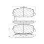 CENTRIC PARTS 301.16970 Centric Premium Ceramic Brake Pads with Shims and Hardware
