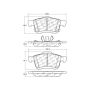 CENTRIC PARTS 301.17210 Centric Premium Ceramic Brake Pads with Shims and Hardware