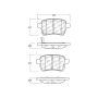 CENTRIC PARTS 301.17220 Centric Premium Ceramic Brake Pads with Shims and Hardware