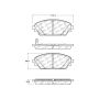 CENTRIC PARTS 301.17280 Centric Premium Ceramic Brake Pads with Shims and Hardware