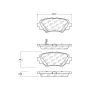 CENTRIC PARTS 301.17290 Centric Premium Ceramic Brake Pads with Shims and Hardware