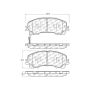 CENTRIC PARTS 301.17360 Centric Premium Ceramic Brake Pads with Shims and Hardware