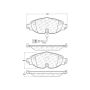 CENTRIC PARTS 301.17600 Centric Premium Ceramic Brake Pads with Shims