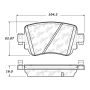 CENTRIC PARTS 301.17790 Centric Premium Ceramic Brake Pads with Shims