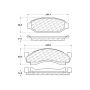 CENTRIC PARTS 306.00500 Centric Fleet Performance Brake Pads with Hardware
