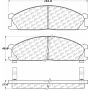 CENTRIC PARTS 306.03330 Centric Fleet Performance Brake Pads with Hardware
