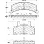 CENTRIC PARTS 306.03690 Centric Fleet Performance Brake Pads with Hardware
