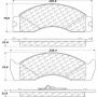CENTRIC PARTS 306.04110 Centric Fleet Performance Brake Pads with Hardware