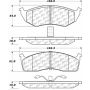 CENTRIC PARTS 306.05910 Centric Fleet Performance Brake Pads with Hardware