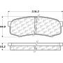 CENTRIC PARTS 306.06060 Centric Fleet Performance Brake Pads with Hardware