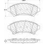 CENTRIC PARTS 306.06990 Centric Fleet Performance Brake Pads with Hardware