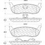 CENTRIC PARTS 306.07110 Centric Fleet Performance Brake Pads with Hardware