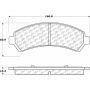 CENTRIC PARTS 306.07260 Centric Fleet Performance Brake Pads with Hardware