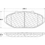 CENTRIC PARTS 306.07480 Centric Fleet Performance Brake Pads with Hardware