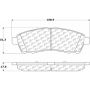 CENTRIC PARTS 306.07570 Centric Fleet Performance Brake Pads with Hardware