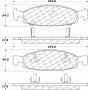 CENTRIC PARTS 306.07900 Centric Fleet Performance Brake Pads with Hardware