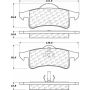 CENTRIC PARTS 306.07910 Centric Fleet Performance Brake Pads with Hardware