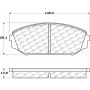 CENTRIC PARTS 306.07930 Centric Fleet Performance Brake Pads with Hardware
