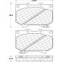 CENTRIC PARTS 306.08120 Centric Fleet Performance Brake Pads with Hardware