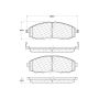 CENTRIC PARTS 306.08300 Centric Fleet Performance Brake Pads with Hardware
