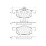 CENTRIC PARTS 306.08430 Centric Fleet Performance Brake Pads with Hardware