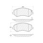 CENTRIC PARTS 306.08560 Centric Fleet Performance Brake Pads with Hardware