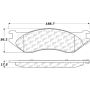 CENTRIC PARTS 306.08970 Centric Fleet Performance Brake Pads with Hardware