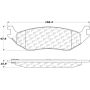 CENTRIC PARTS 306.08980 Centric Fleet Performance Brake Pads with Hardware