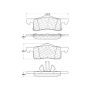 CENTRIC PARTS 306.09350 Centric Fleet Performance Brake Pads with Hardware