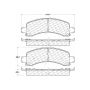 CENTRIC PARTS 306.09740 Centric Fleet Performance Brake Pads with Hardware