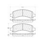 CENTRIC PARTS 306.09741 Centric Fleet Performance Brake Pads with Hardware