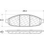 CENTRIC PARTS 306.09970 Centric Fleet Performance Brake Pads with Hardware
